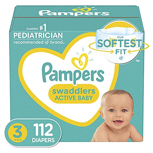 Pampers Diapers - Swadlers Size 3 - 112 Ct