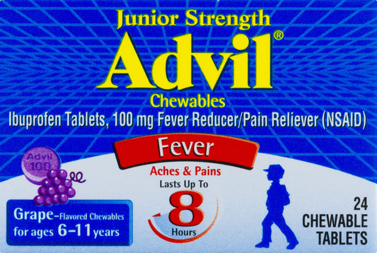 Advil - Junior Pain Relief - Grape - 24 Chewable Tablets