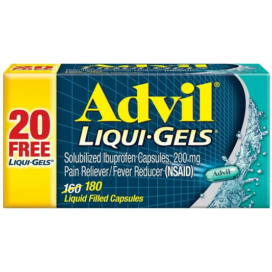 Advil - Liqui-Gels - Minis - Bonus - 180 Ct