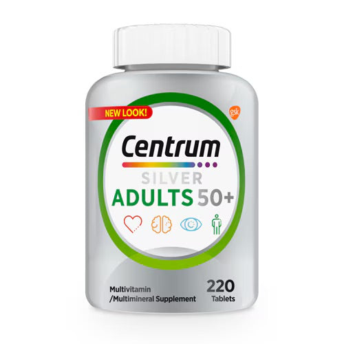 Centrum Multivitamin - Silver - Adults 50+ - 220 Tablets