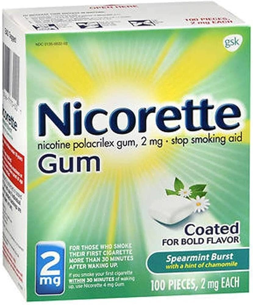 Nicorette - Spearmint Burst With A Hint Of Chamomile 100 Pieces - 2Mg Each