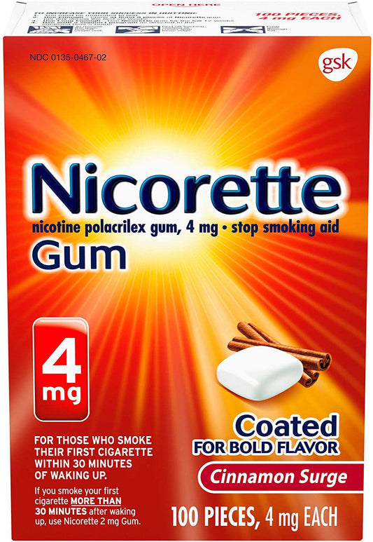 Nicorette - Cinnamon 4Mg/100Ct