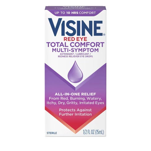 Visine - Eye Drops - Total Comfort Multi-Symtom 1/2 Fl Oz (15Ml)