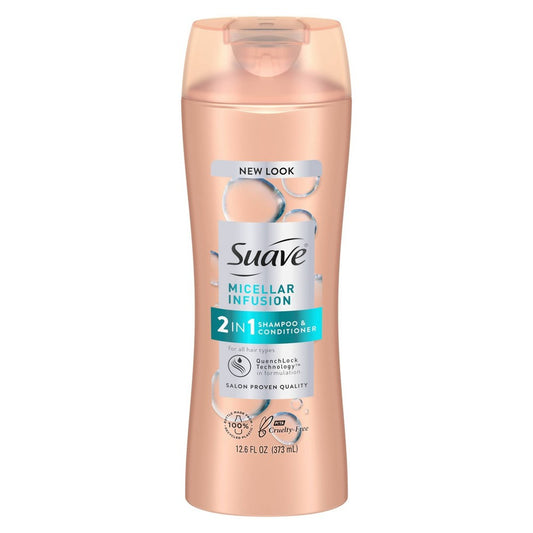 Suave 2in1 - Micellar Infusion Shampoo & Conditioner 12.6 Oz