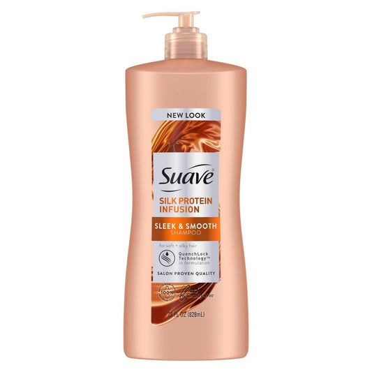 Suave Shampoo - Sleek & Smooth - 28 Oz