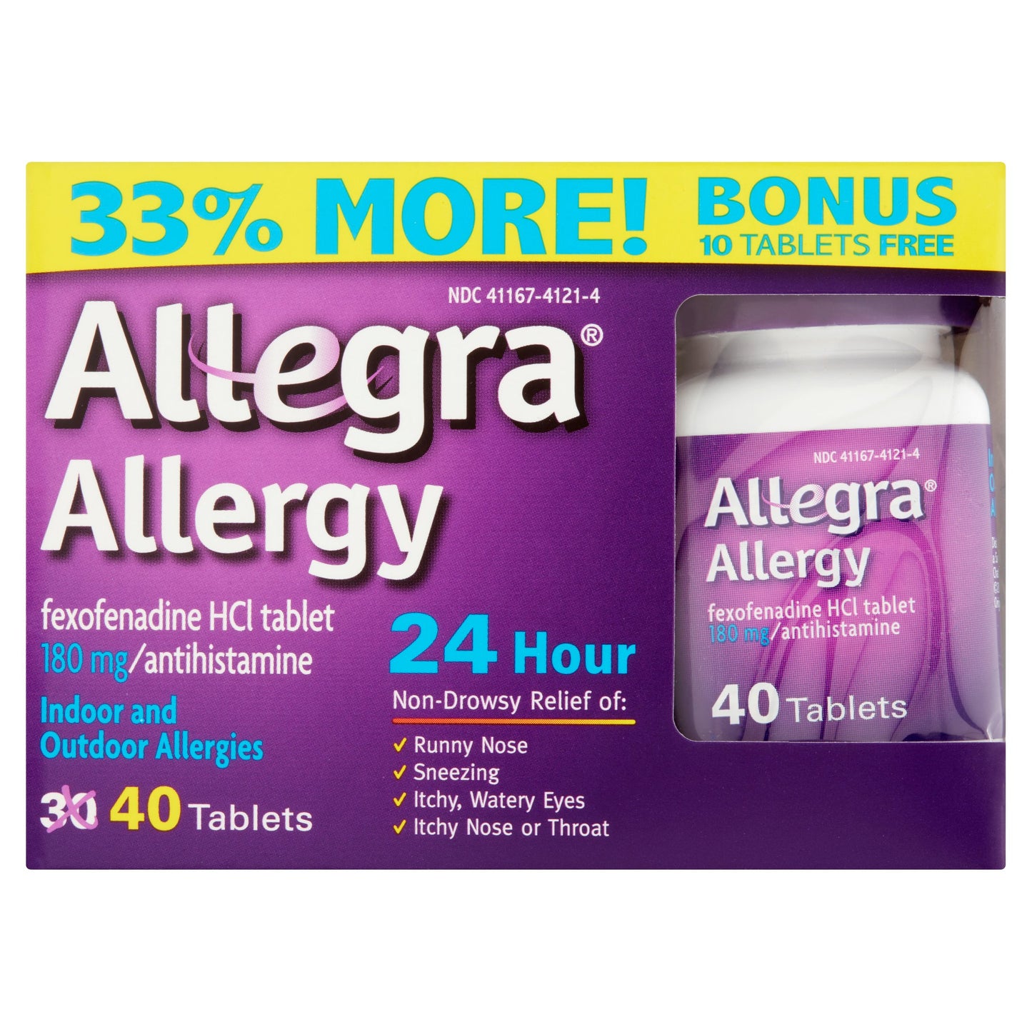 Allegra - Tablets - Bonus - 40 Ct