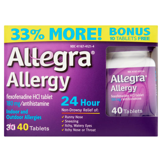 Allegra - Tablets - Bonus - 40 Ct