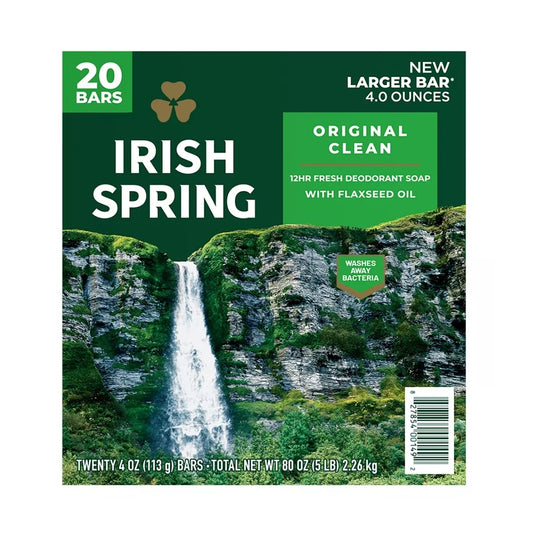 Irish Spring Bar Soap - Original Clean - 20 Pack