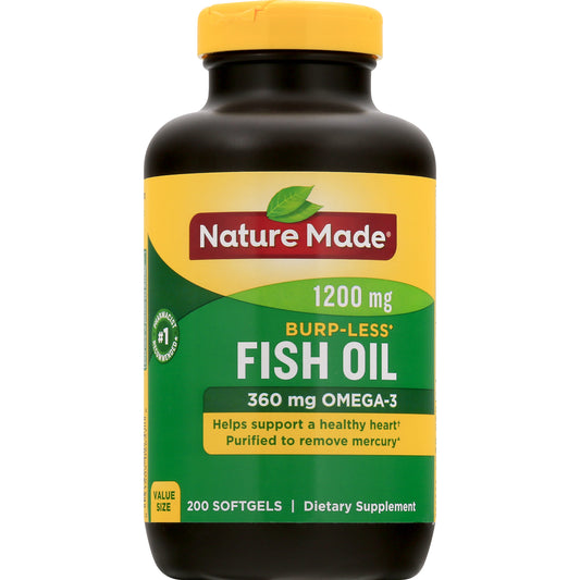 Nature Made - Fish Oil 1200 Mg - 200 Softgels