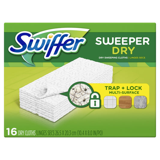 Swiffer - Dry Cloths Unscented - 16Ct / 12Pk