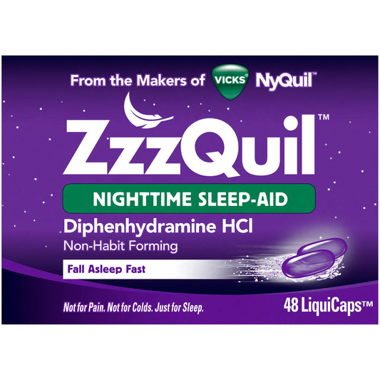 Zzzquil - Nighttime Sleep Aid - 48 Liquicaps