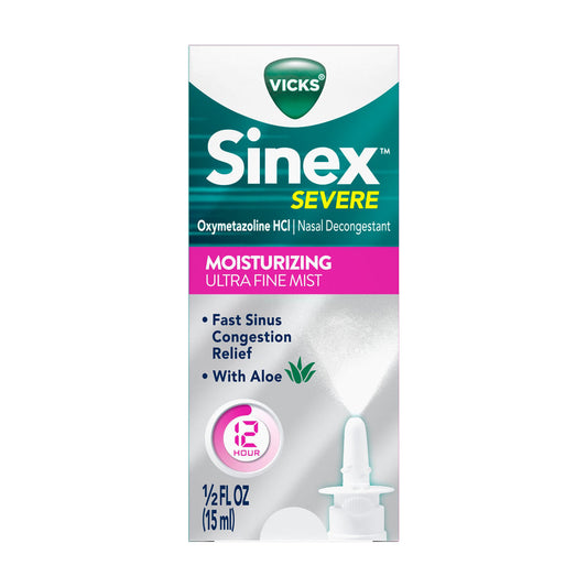 Vicks - Sinex - Severe Moisturizing Ultra Fine Mist 1/2 Fl Oz (15Ml)