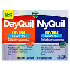 Dayquil/Nyquil Combo Pack - Severe Cold & Flu - 48 Liquicaps