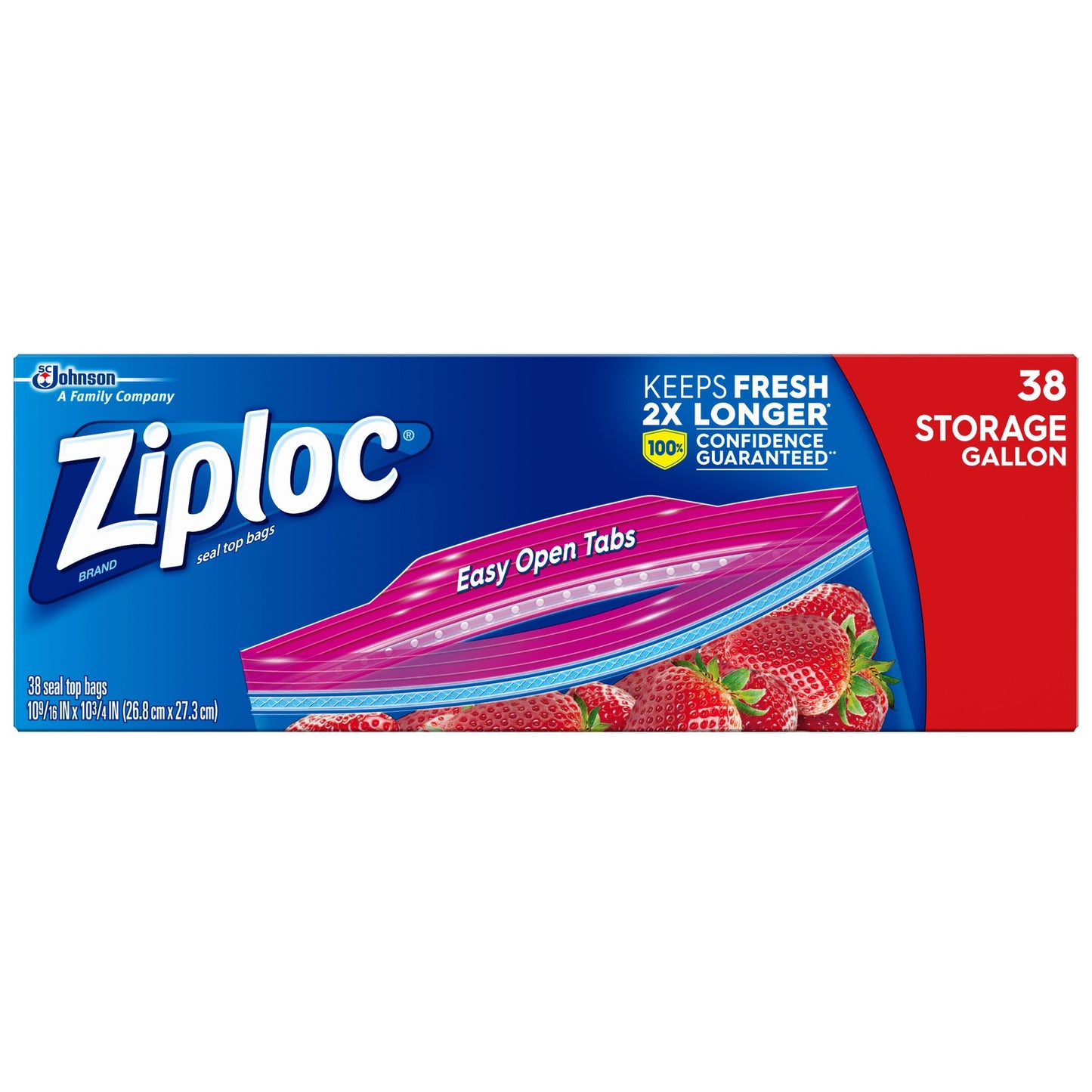 Ziploc - Galon Strge Bags  9/38Ct