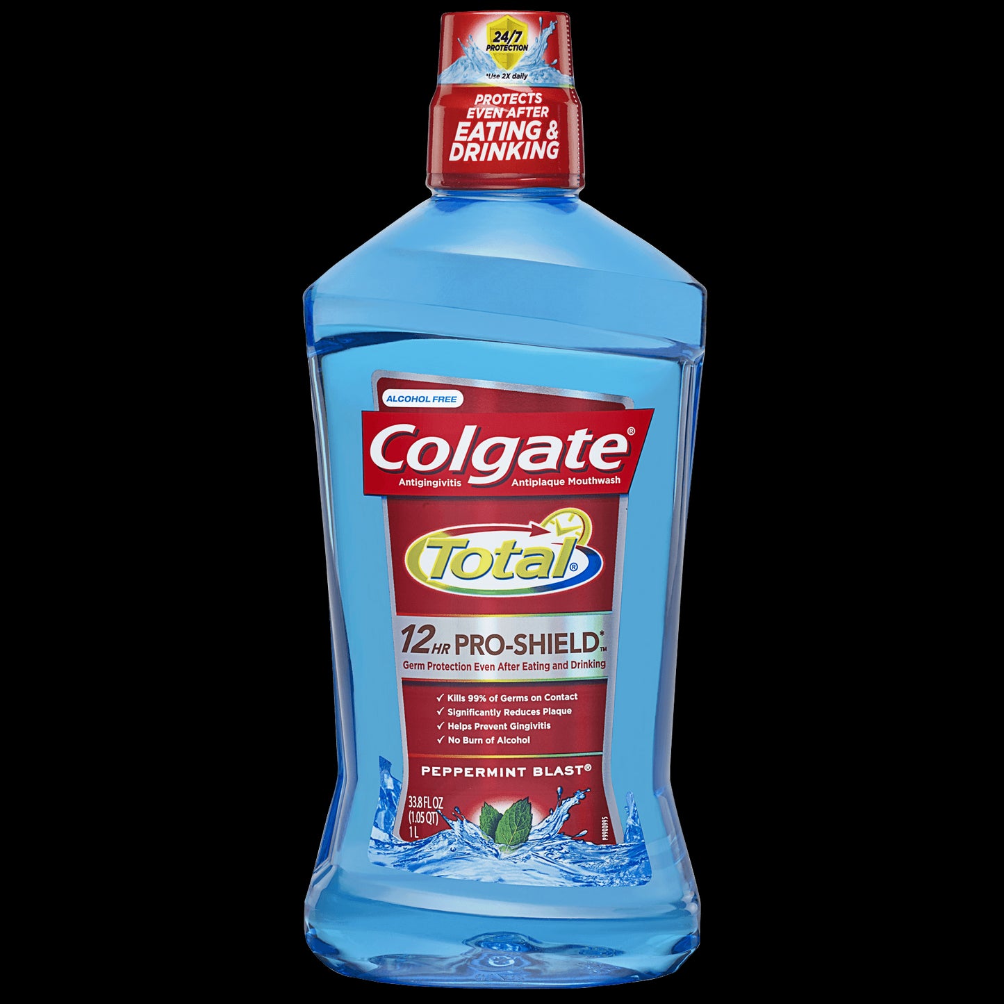 Colgate - Mouthwash - Total - Peppermint Blast - 33.8 Floz