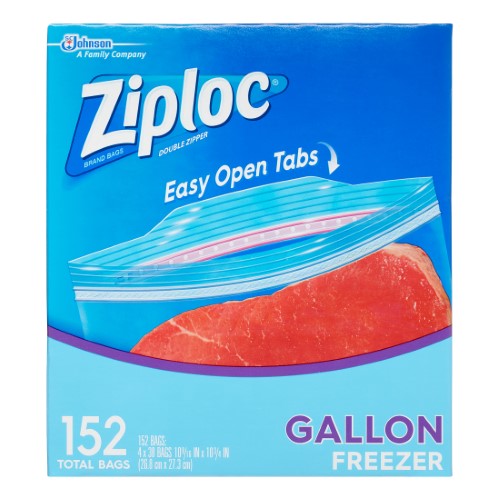 Ziploc - Easy Open Tabs Freezer Gallon Bags (152 Ct.)