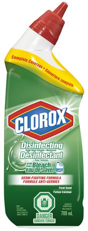 Clorox Toilet Bowl Cleaner - Clinging Gel With Bleach - Fresh Scent - 24 Floz