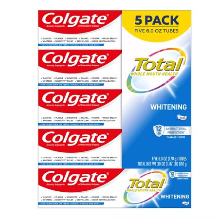 Colgate - Total Whitening Toothpaste - 5 Pk./6 Oz.