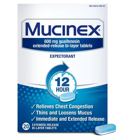 Mucinex - Tablets - 20 Ct