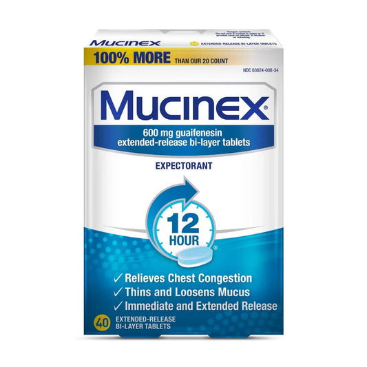 Mucinex - Tablets - 40 Ct