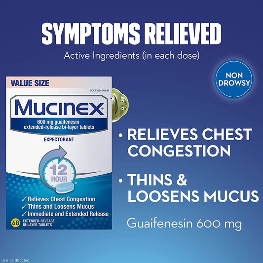 Mucinex - Tablets - 68 Ct