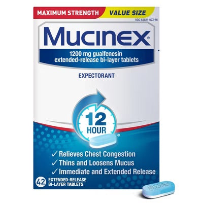 Mucinex - Tablets Max Strength - 42 Ct