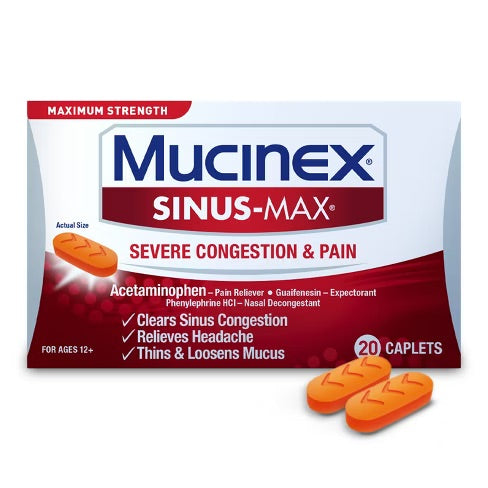 Mucinex - Sinus Max Severe Congestion Relief 20 Caplets