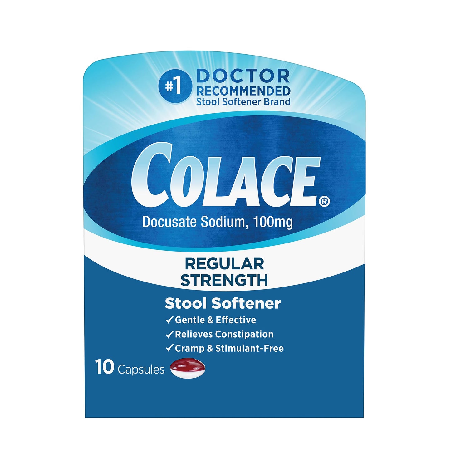 Colace - Softener - Regular Strength - 10 Capsules