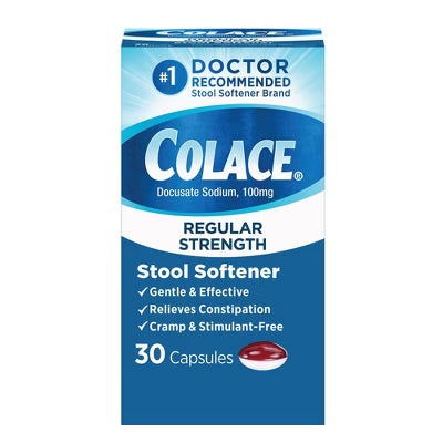 Colace - Regular Strength 100 Mg - 30 Capsules