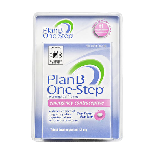 Plan-B - Contraceptive - One-Step Emergency 1 Tablet - 1.5 Mg