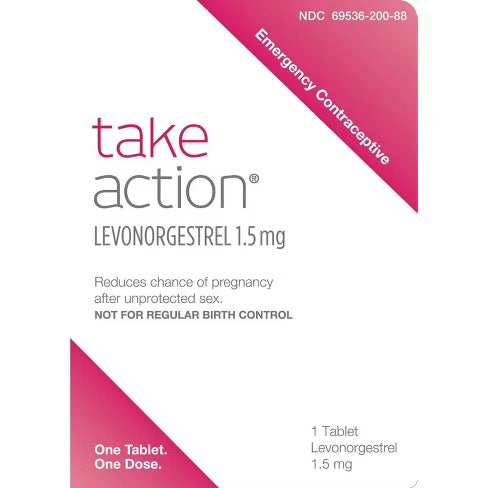 Take Action - Contraceptive - Levonorgestrel 1.5 Mg..Reduces Chance Of Pregnancy After Un Portected Sex - 1 Tablet