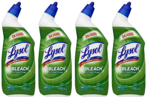 Lysol Toilet Bowl Cleaner - Clinging Gel With Bleach - Power - 24 Floz