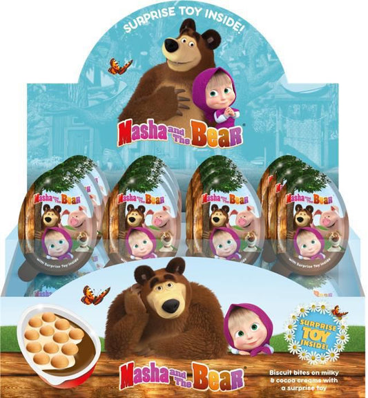 24PK MASHA & THE BEAR CHOCOLATE EGGS