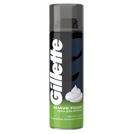 Gillette Shave Foam - Lemon Lime - 200 Ml-