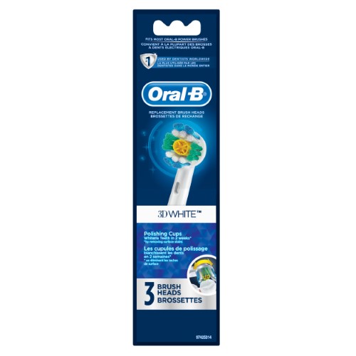 Oral-B - Brush Heads - 3D White - 3 Heads