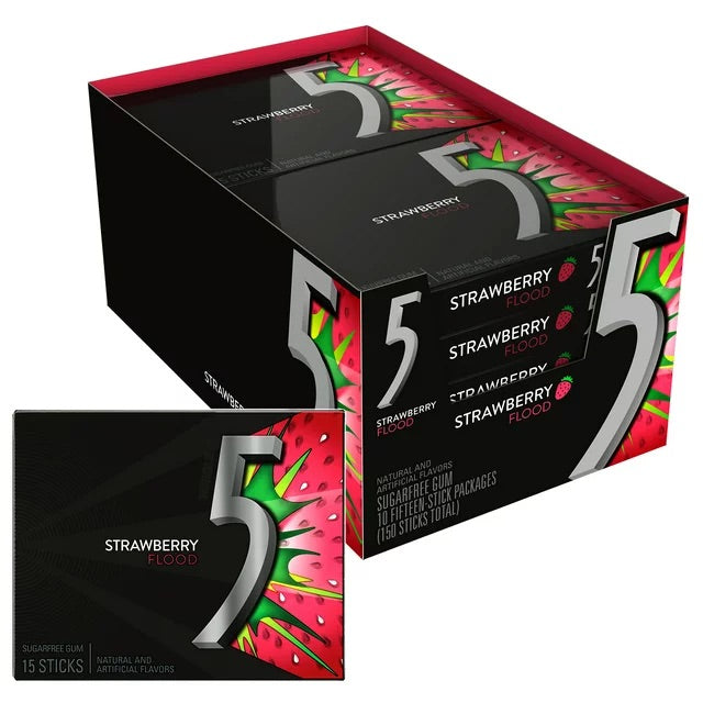 5GUM Strawberry  10 pack