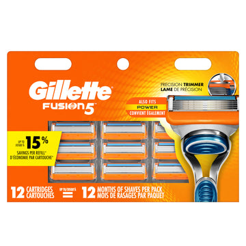 Gillette Blade Refill - Fusion5 Power - 12 Cartridges