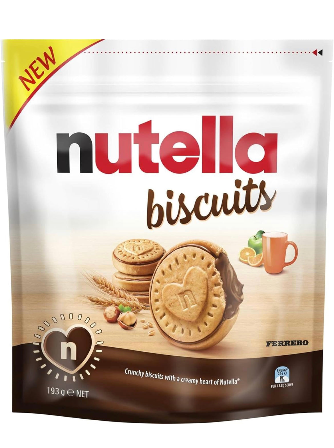 NUTELLA Biscuit bag 193G 10 pack x 14pcs