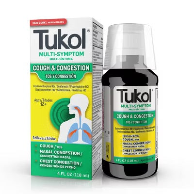 Tukol - Extra Strength Multi Symptom Cold Relief Liquid - 4 Fl Oz