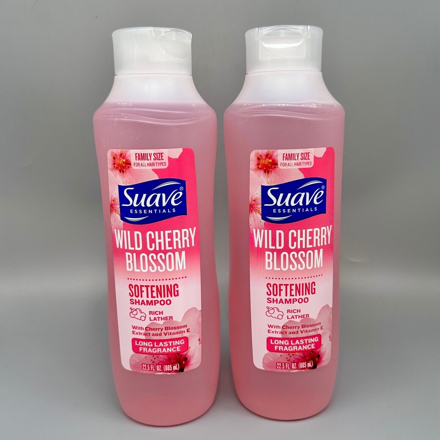 Suave Shampoo - Wild Cherry Blossom - 22.5 Floz