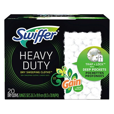 Swiffer - Heavy Duty Dry Cloths Gain 20Ct/4Pk