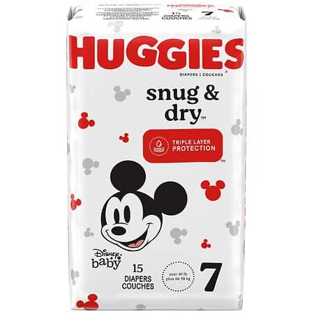 Huggies Diapers - Snug & Dry - Size 7 - 15Ct