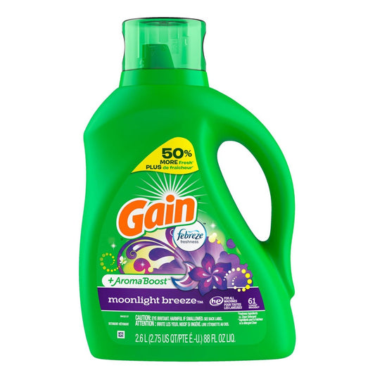 Gain Liquid Detergent - Moonlight Breeze - 88 Floz