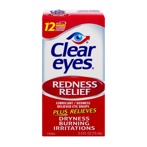 Clear Eyes Eye Drops - Redness Relief 0.5 Fl Oz (15 Ml)