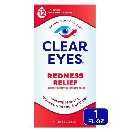 Clear Eyes Eye Drops - Redness Relief - 1 Floz