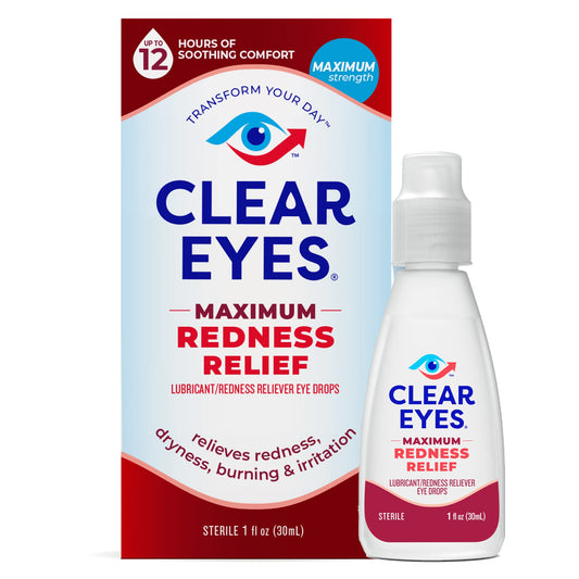 Clear Eyes Eye Drops - Maximum Redness Relief - 1 Floz