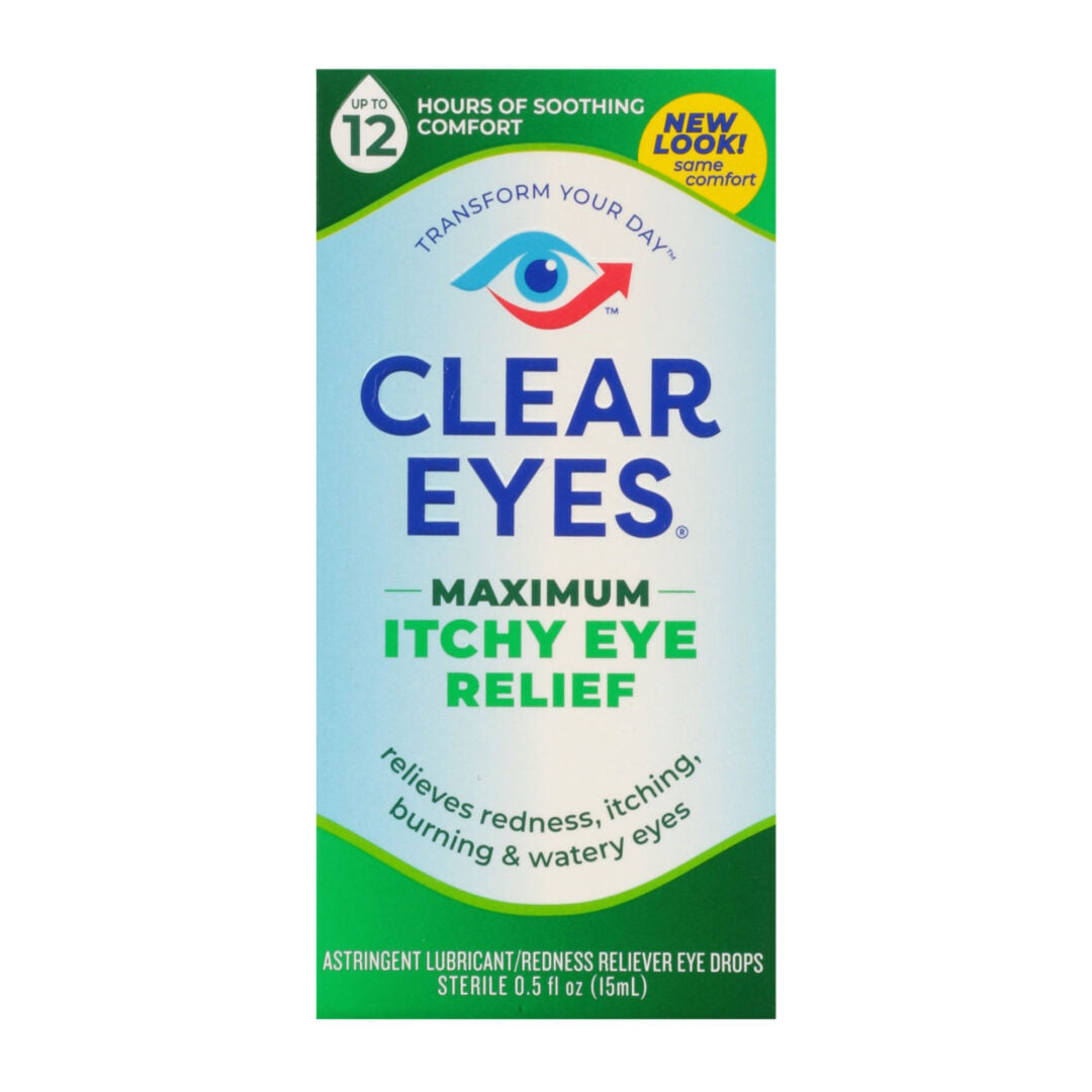 Clear Eyes Eye Drops - Maximum Itch Relief - 0.5 Floz