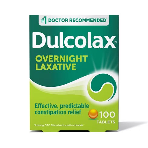 Dulcolax - Overnight Laxative - 100 Tablets