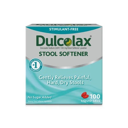 Dulcolax - Stool Softener - 100 Liquid Gel