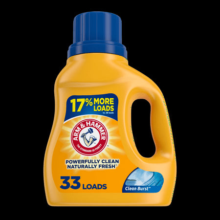 Arm & Hammer Liquid Detergent - Clean Burst - 33 Floz